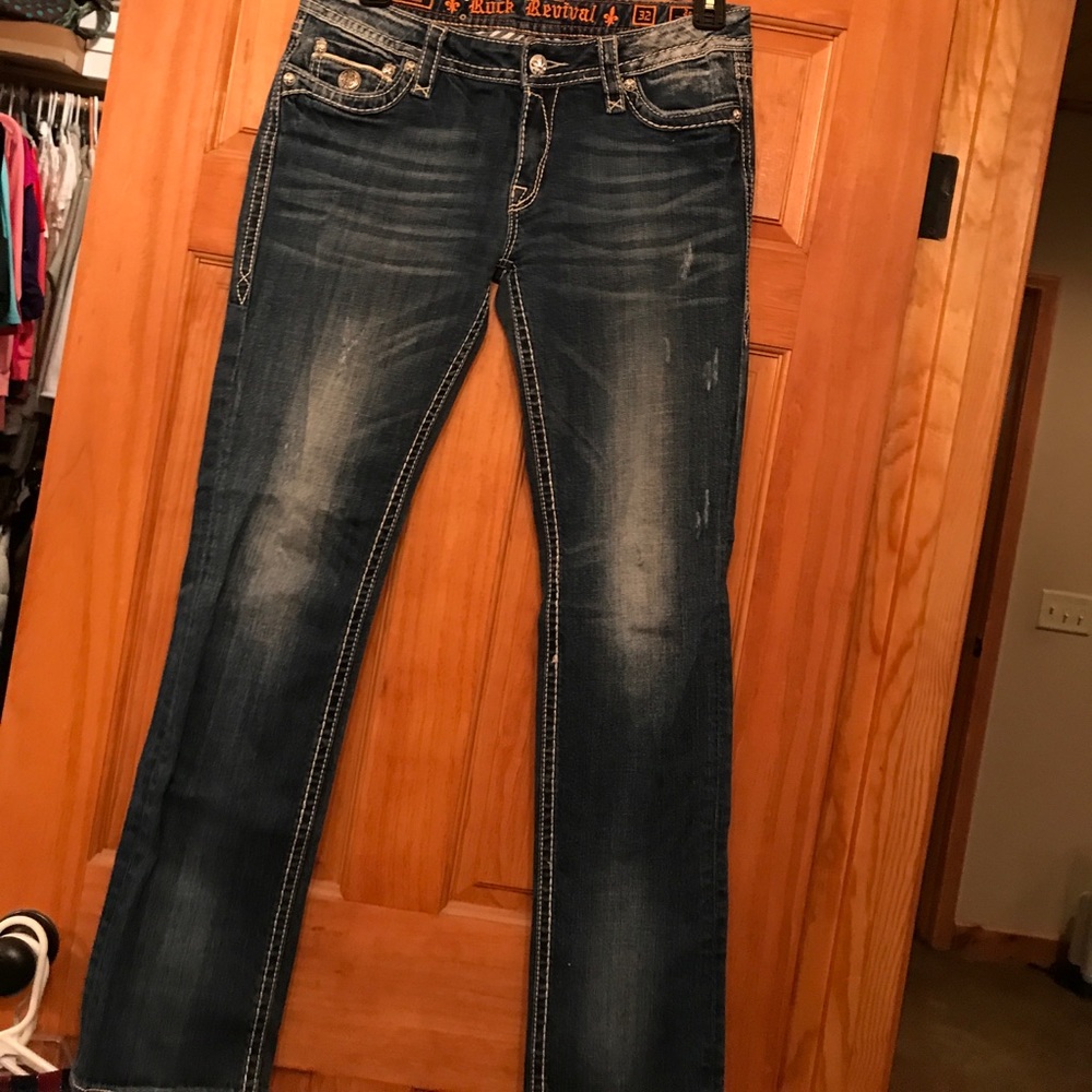 Rock Revival straight leg sz 32 ladies jeans